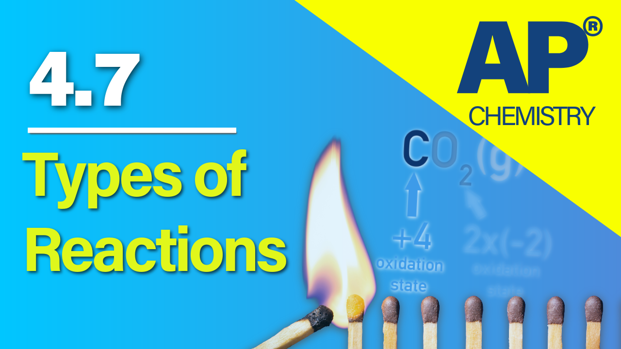 Thumbnail for AP Chemistry 4.7 Types of Chemical Reactions video lesson