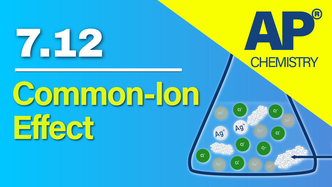 Thumbnail for AP Chemistry 7.12 The Common Ion Effect video lesson