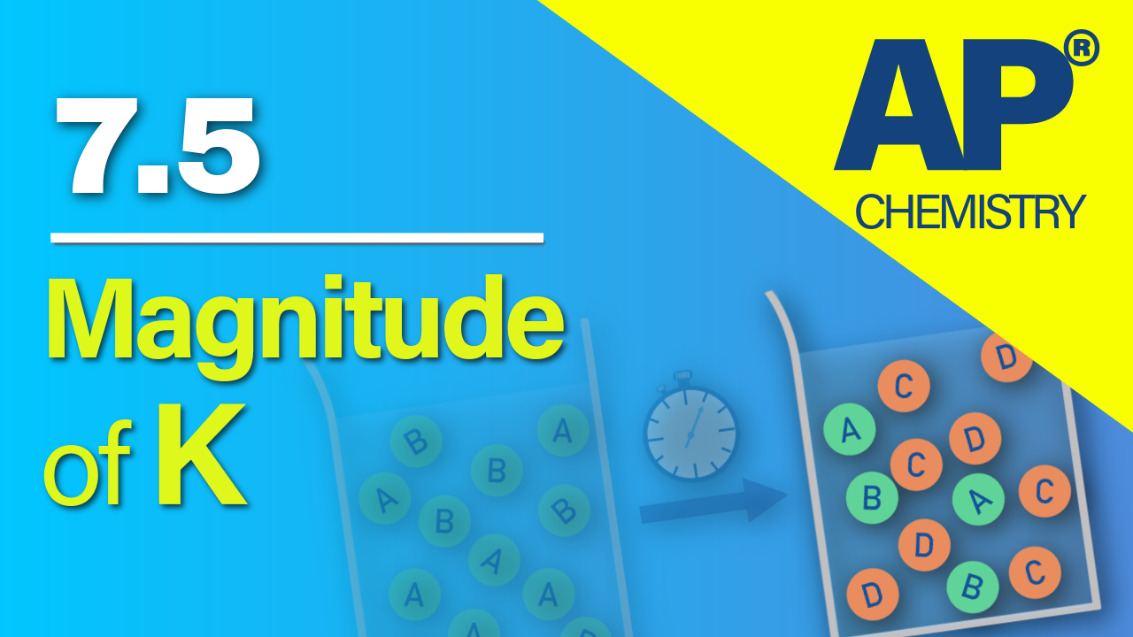 Thumbnail for AP Chemistry 7.5 Magnitude of the Equilibrium Constant video lesson