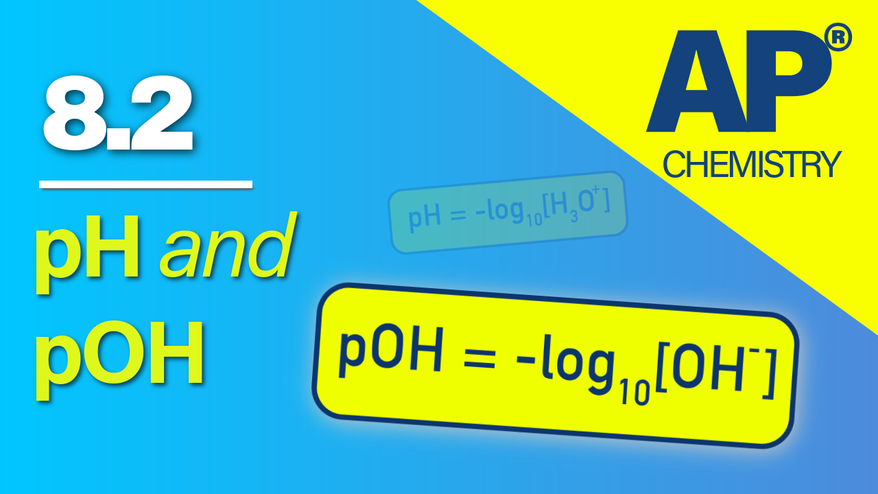 Thumbnail for AP Chemistry 8.2 pH and pOH of Strong Acids and Bases video lesson