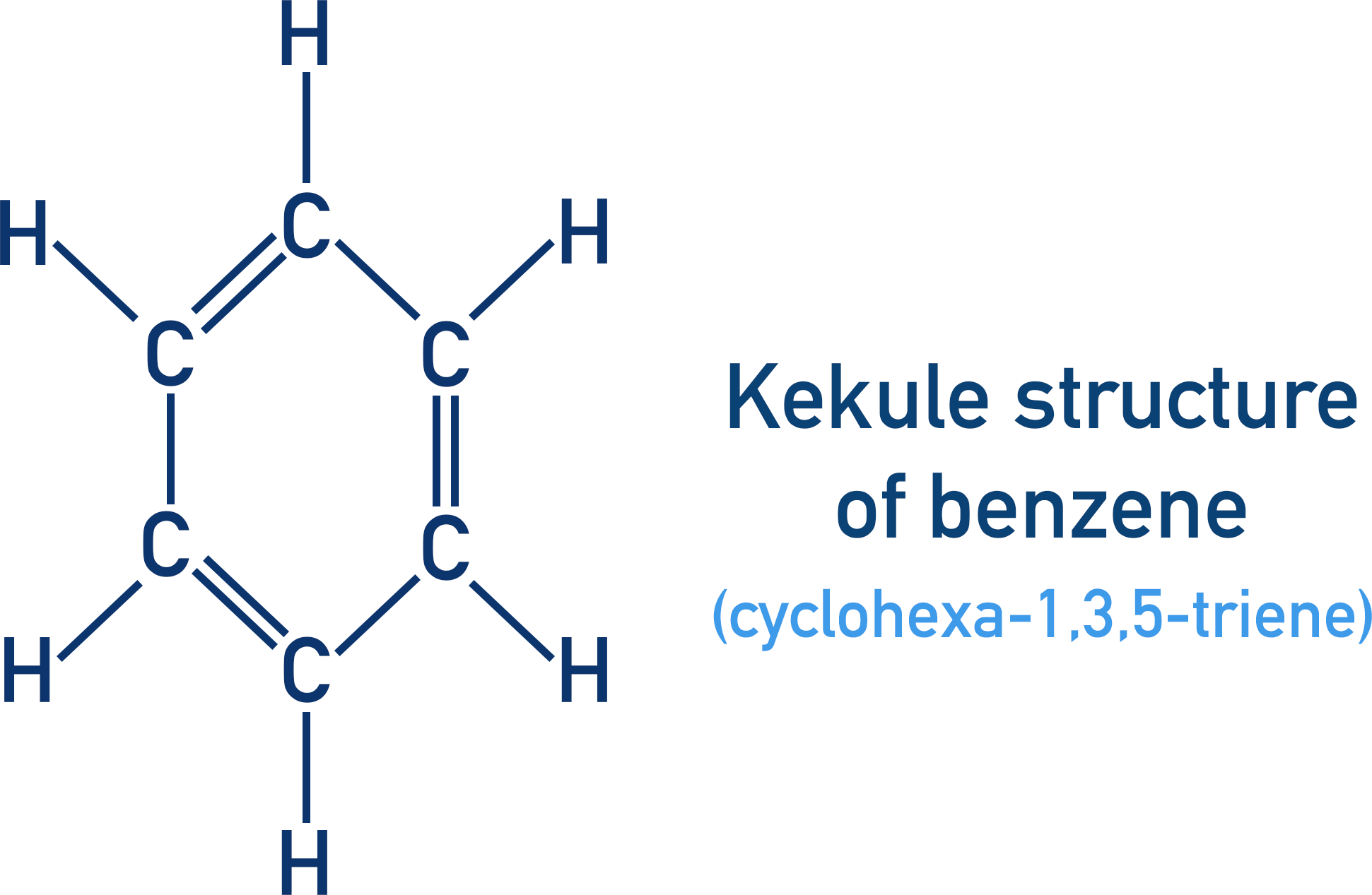 kekule structure of benzene cyclohexa-1,3,5-triene