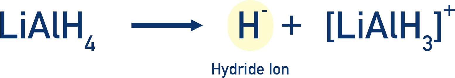 lithium aluminium tetrahydride hydride ion