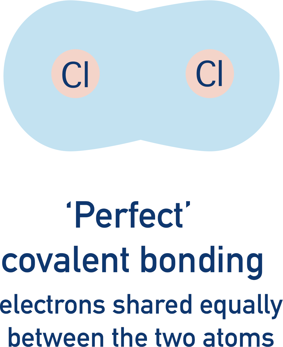 perfect covalent bond even sharing of electrons equal electronegativity