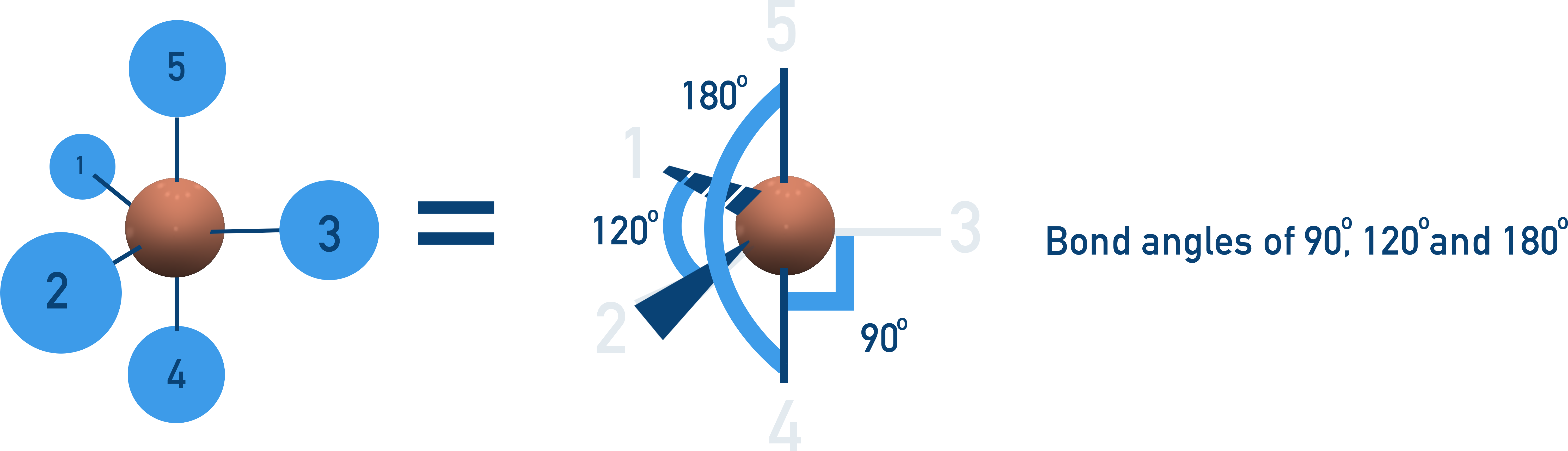NCERT Class 11 Chemistry diagram showing trigonal bipyramidal shape with bond angles of 90°, 120°, and 180°