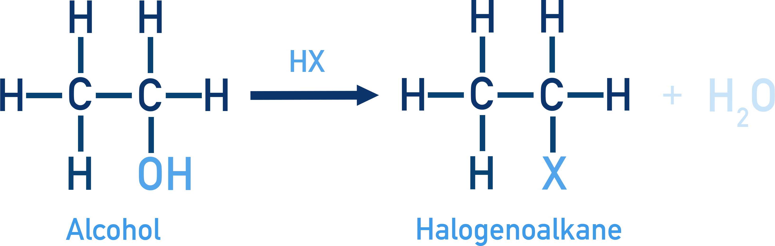 NCERT Class 12 Chemistry Lucas test converting alcohols to alkyl halides with conc. HCl and ZnCl2, showing tertiary reacting fastest.