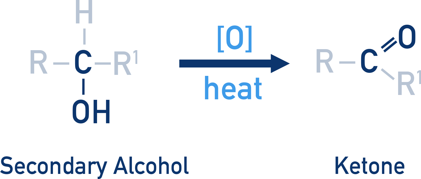 NCERT Class 12 Chemistry oxidation of secondary alcohols to ketones using CrO3 or similar oxidants.
